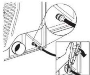WHIRLPOOL WED5605MW - Attach long hose to dryer fill valve and tighten coupling - 1