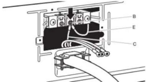 WHIRLPOOL WGD5605MC - Connect neutral bond wire and neutral wire - 1