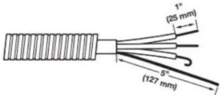 WHIRLPOOL WGD5605MC - Prepare your 4-wire cable for direct connection - 1