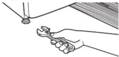 WHIRLPOOL WGD5605MC - Adjust leveling legs - 1