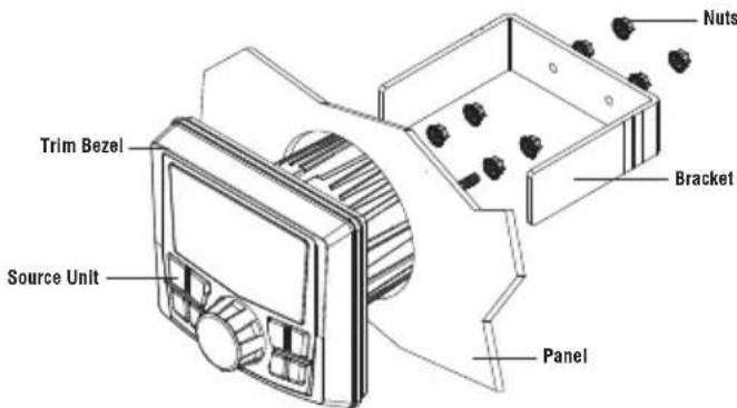 Rockford Fosgate Renger RFRNGRK8 - Mounting (Using U Bracket) - 1