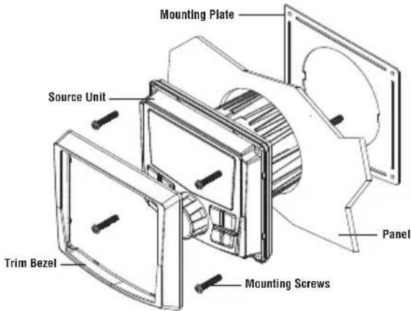 Rockford Fosgate Renger RFRNGRK8 - Mounting (Using Mounting Plate) - 1