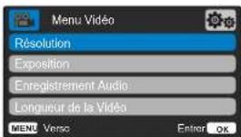 NEXT BASE 222 - Options du menu vidéo - 1