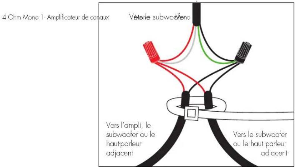 Martin Logan Outdoor Living Foundation 8.1 - Installation stéréo utilisant un câble enfoui à 4 conducteurs et un amplificateur - 3