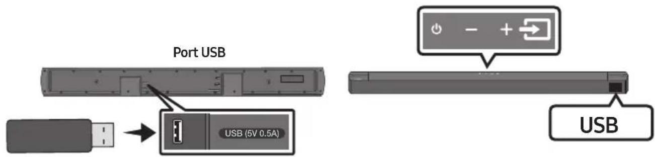 SAMSUNG HWB650 - PRIPOJENIE ÚLOŽNÉHO ZARIADENIA USB - 1
