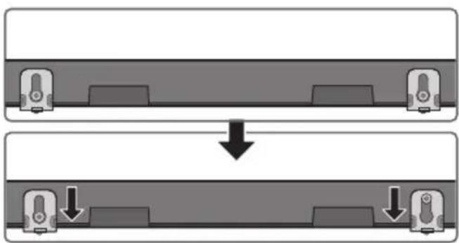 SAMSUNG HWB650 - Platzieren Sie die Montagehilfe für die Wandhalterung an der Wand. - 8