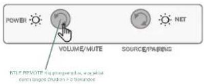 JBL 4305P - Koppeln der Bluetooth-Fernbedienung - 2