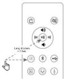 JBL 4305P - Koppeln der Bluetooth-Fernbedienung - 1