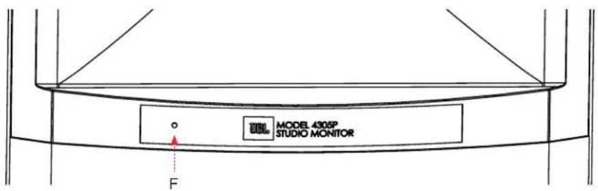 JBL 4305P - Visão geral do painel frontal - 2