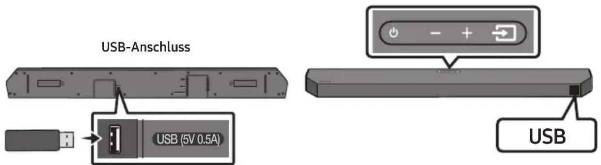SAMSUNG HWQ60B - ANSCHLIESSEN EINES USB-LAUFWERKS - 1