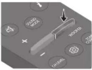 SAMSUNG HWQ60B - Kaip naudotis nuotolinio valdymo pultu - 16