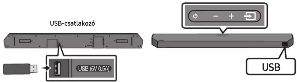 SAMSUNG HWQ60B - USB-MEGHAJTÓ CSATLAKOZTATÁSA - 1