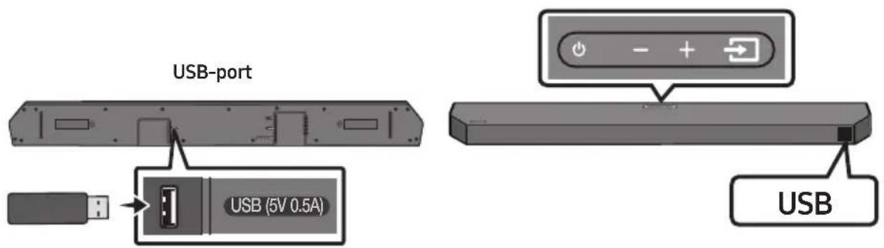 SAMSUNG HWQ60B - ANSLUTA EN USB-ENHET - 1