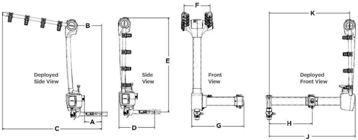 THULE T2 Pro XT 9036XT - Hitch dimensions - 2