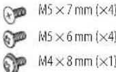 KENWOOD KMRM332BT - Liste des pièces pour l'installation - 6