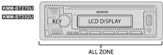 KENWOOD KMRM332BT - Ajustes de visualización - 2