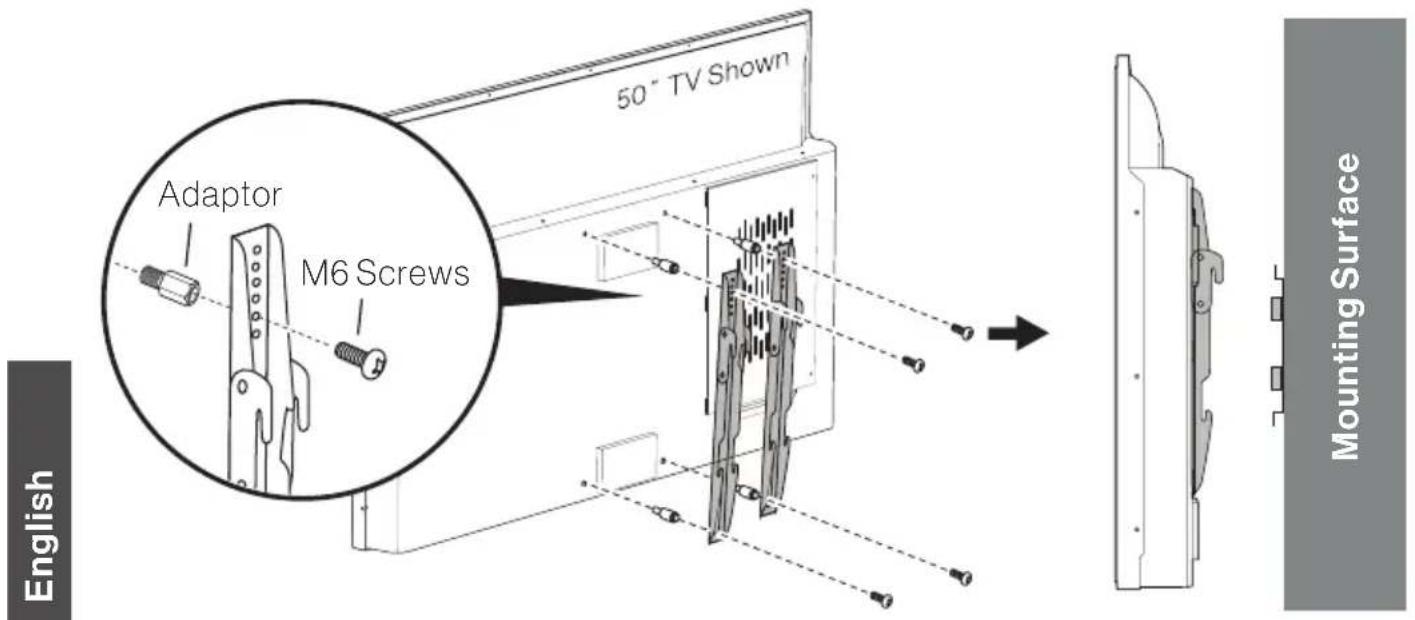 Furrion Aurora FDUF43CSA - Mount on the Wall - 1
