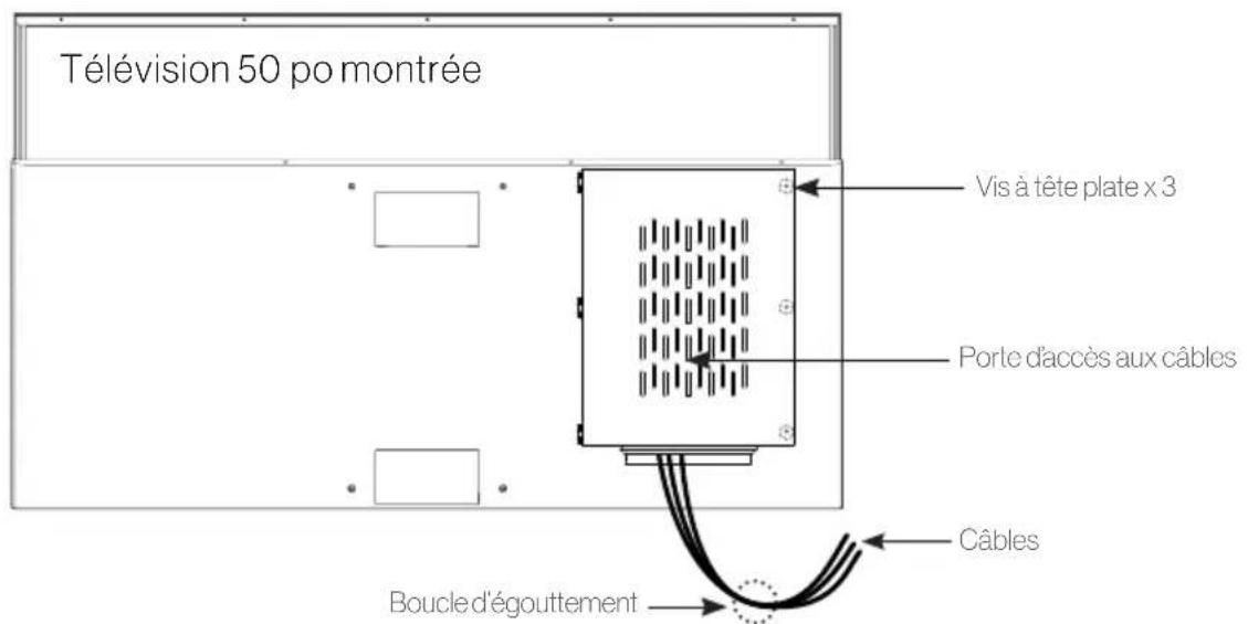 Furrion Aurora FDUP55CSA - Gestion des cables - 1