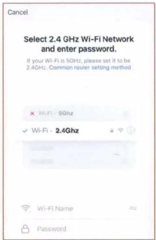Satco Starfish S11286 - Select your 2.4GHz Wi-Fi Network name and enter password then click "Next." - 1