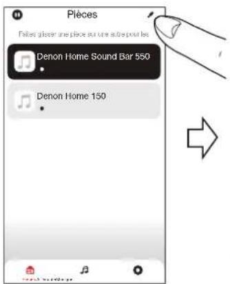 PIÈCES Faisal glècer une place au une autre pour les Denon Home Sound Bar 550 Denon Home 150