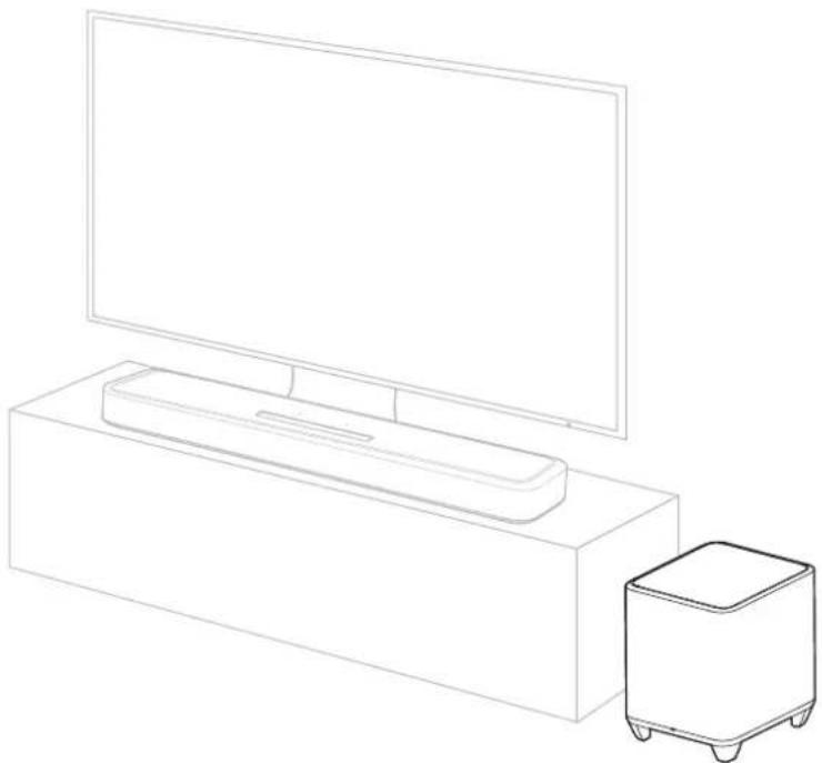 DENON Home Subwoofer - Positionnement - 1
