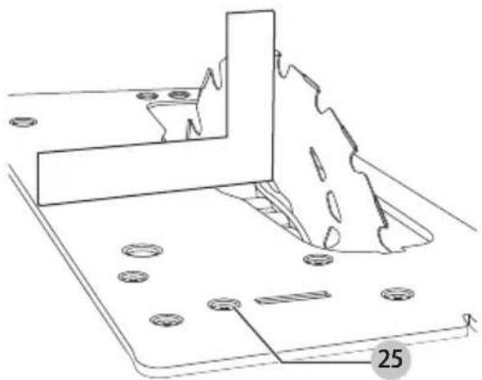 Craftsman CMCS551 - Réglage de la semelle pour les coupes de 90° (Fig. A, K) - 1