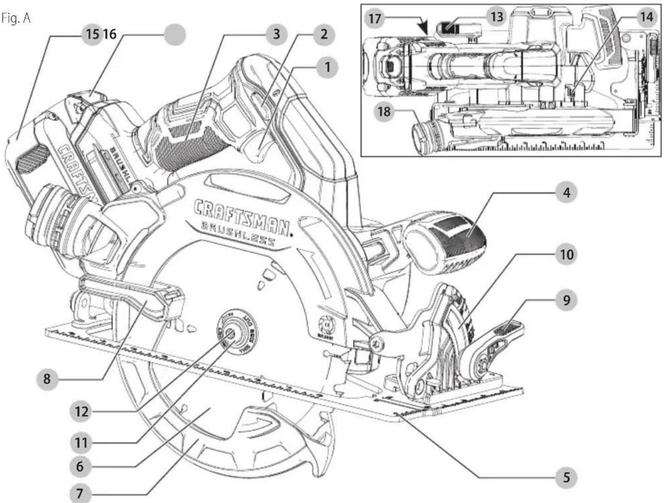 Fig. A 15 16 3 2 1 CRAFTSMAN. ① ② ③ ④ ⑤ ⑥ ⑦ ⑧ ⑨ ⑩ ⑪ ⑫ ⑬ ⑭ ⑮ ⑯ ⑰ ⑱ ⑲ ⑳ ⑪ ⑫ ⑬ ⑭ ⑮ ⑯ ⑰ ⑱ ⑲ ⑳ ⑪ ⑫ ⑬ ⑭ ⑮ ⑯ ⑰ ⑱ ⑲ ⑳ ⑪ ⑫ ⑬ ⑭ ⑮ ⑯