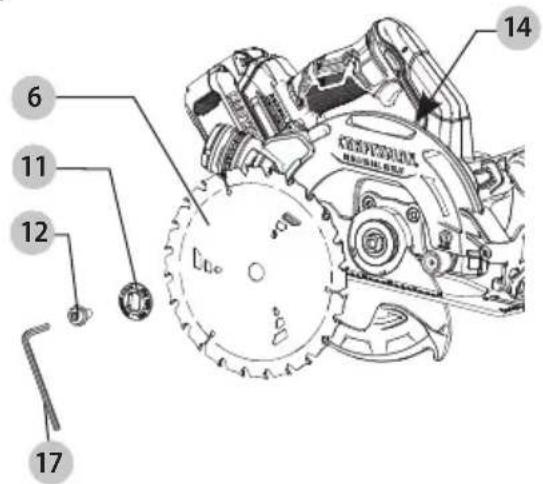 Craftsman CMCS551 - Colocación y Remoción de la Hoja (Fig. A, B) - 1