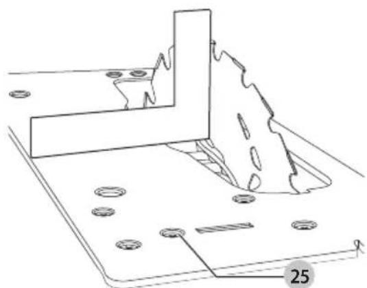 Craftsman CMCS551 - Ajuste de la Zapata para Cortes de 90° (Fig. A, K)) - 1