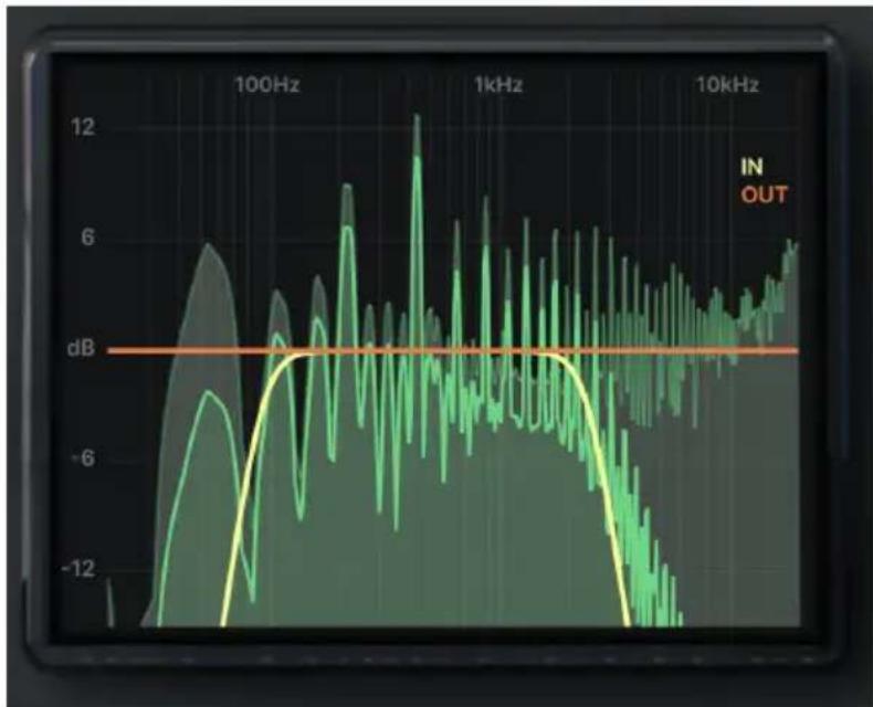 Arturia Dist TUBECULTURE - Courbe d'EQ d'entrée - 1