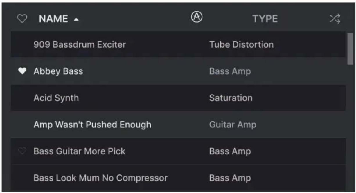 Arturia Dist TUBECULTURE - Editor les informations pour des Presets multiples - 1