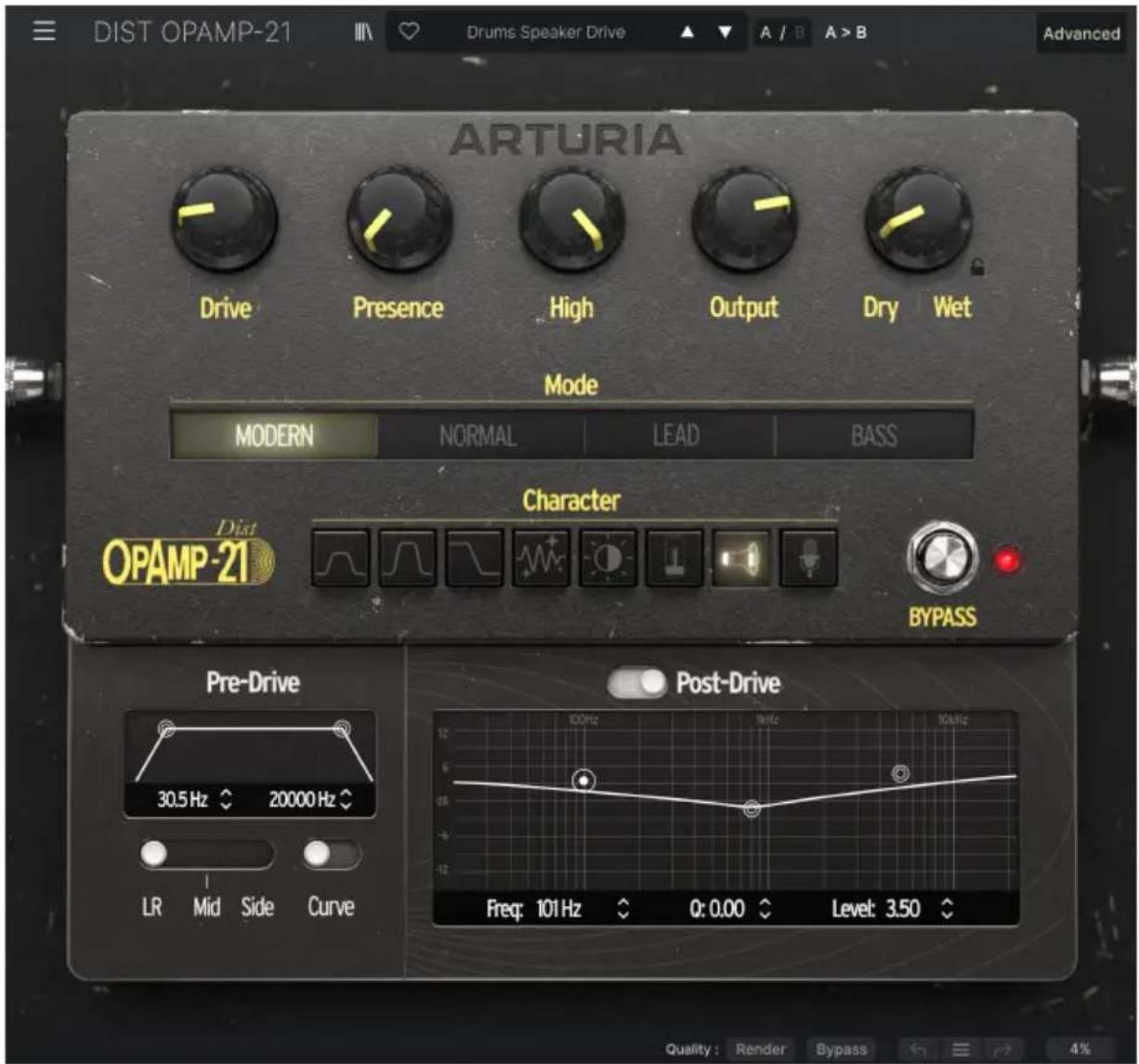 Arturia Dist OPAMP21 - Bienvenu dans la DIST opamp-21 - 1