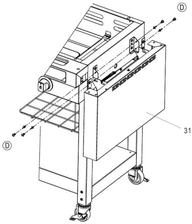 CHAR BROIL 18952074 - SHOULDER SCREW, 1/4-20 X 1/2" X4 VIS À ÉPAULE - 1