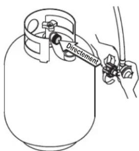 CHAR BROIL 18952074 - Connexion du régulateur au réservoir de GPL - 3