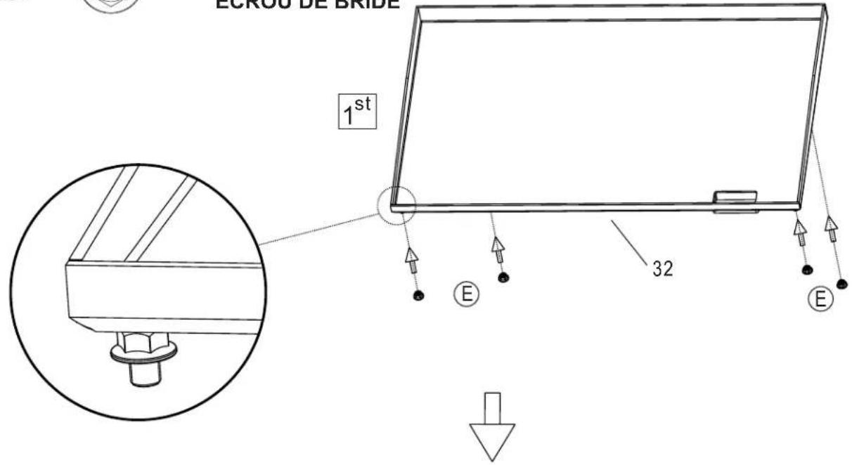 CHAR BROIL 18952074 - E FLANGE NUT, M10 X4 ECROU DE BRIDE - 1