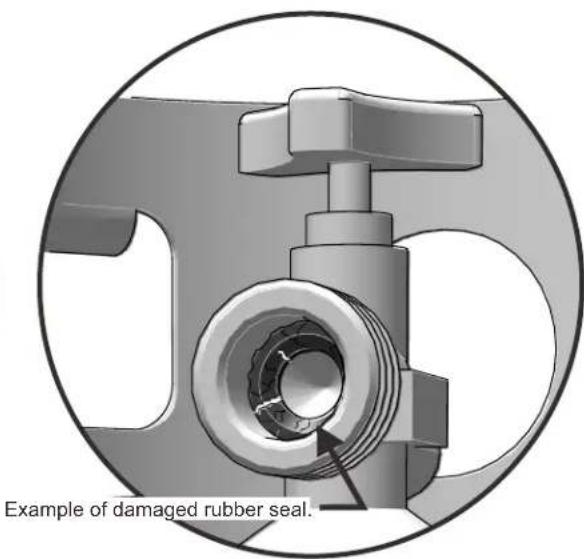 CHAR BROIL Performance 463376419 - LP GAS CYLINDER RUBBER SEAL INSPECTION. - 2