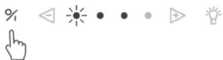 % ◀ △ ● ● ● ▲ 灯