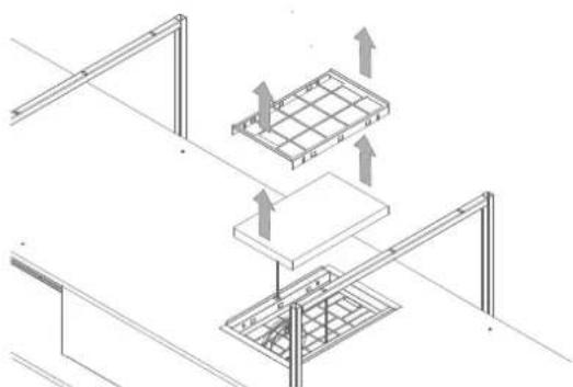 NOVY Pureline Frame 15002 - Zugang zum Monoblock-Filter - 1