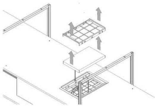 NOVY Pureline Frame 15005 - Zugang zum Monoblock-Filter - 1