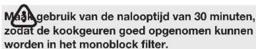 NOVY Pureline Frame 15005 - Afzuging uitschakelen met naloopstand - 2