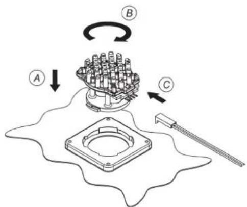 NOVY Pureline Frame 15005 - Montage du nouveau spot LED: - 1