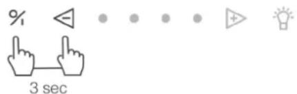 NOVY Pureline Frame 15005 - Turning the InTouch function on and off - 1