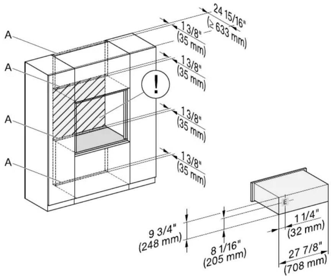 MIELE ESW 7580 - Raccordements et ventilation - 1