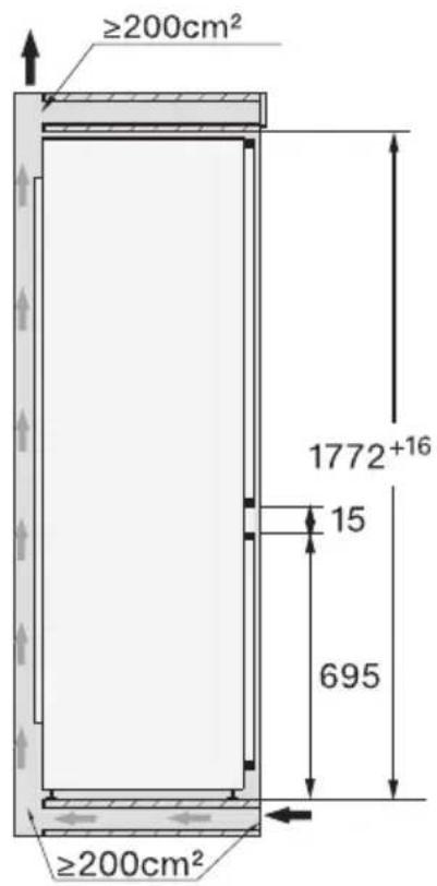 MIELE K 7793 C - Incasso in un mobile a colonna/vista laterale - 2