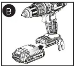 Porter-Cable PCC620LB - PARA EXTRAER EL PAQUETE DE - 1