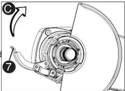 Porter-Cable PC60TPAG - Les pare-mains de type 27 et de type 1 sont fixés et déposés de la même façon, comme suit. - 2