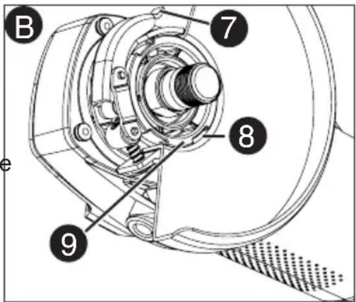 Porter-Cable PC60TPAG - Les pare-mains de type 27 et de type 1 sont fixés et déposés de la même façon, comme suit. - 1