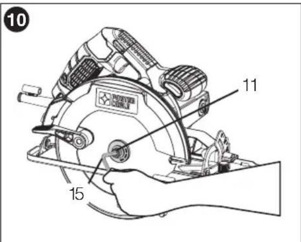 Porter-Cable PCE300 - REMOVING THE BLADE - 1
