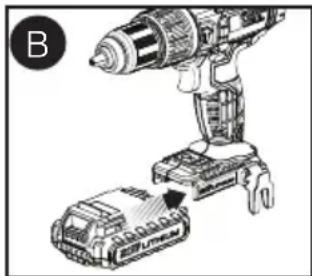 Porter-Cable PCC620B - Operating Instructions Installing and Removing the Battery Pack From the Tool - 1