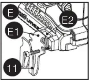 Porter-Cable PCC620B - Clip de ceinture - Figure E - 2